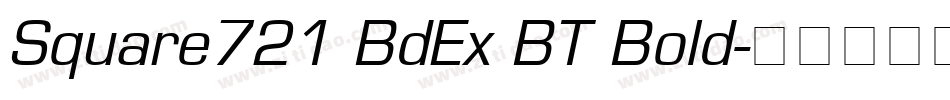 Square721 BdEx BT Bold字体转换